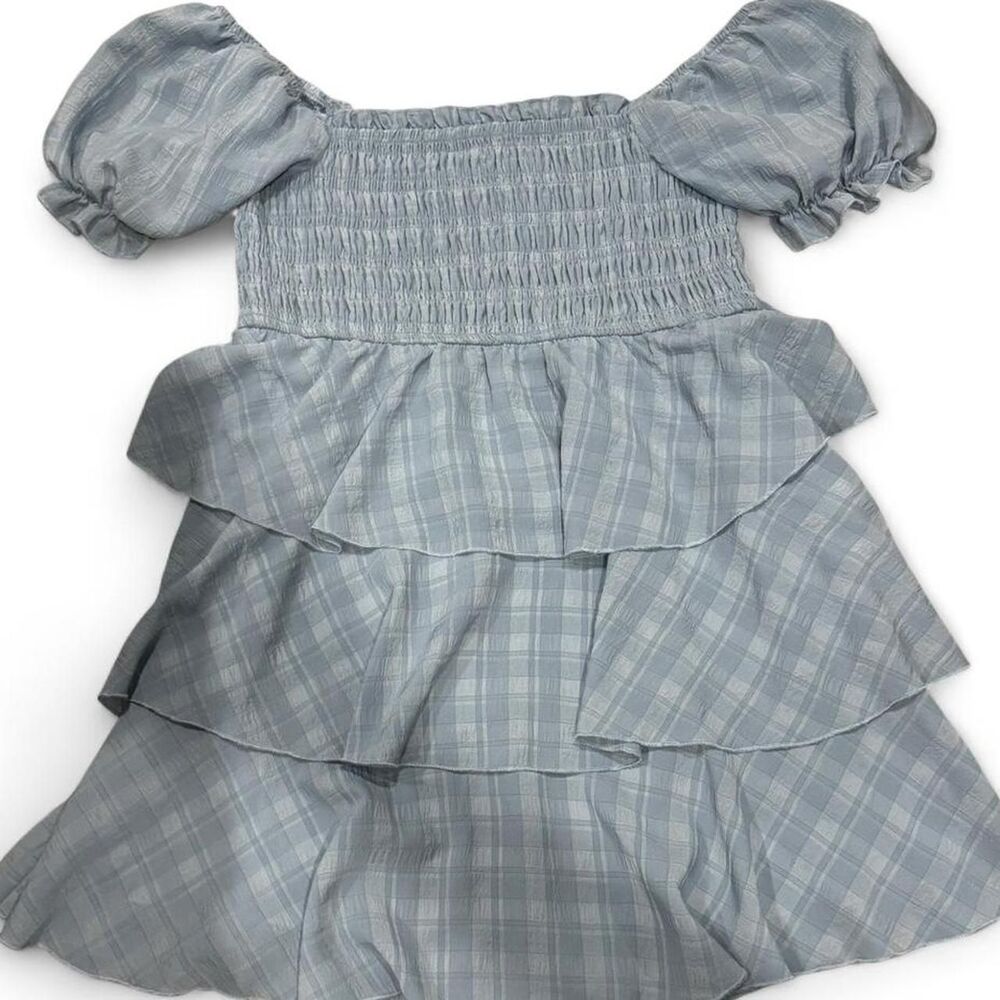 Blue Ruffle Dress - Picture 6 of 7